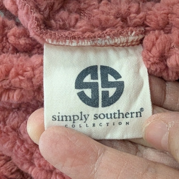 Simply Southern size large rose colored pullover fuzzy & warm - Picture 4 of 13